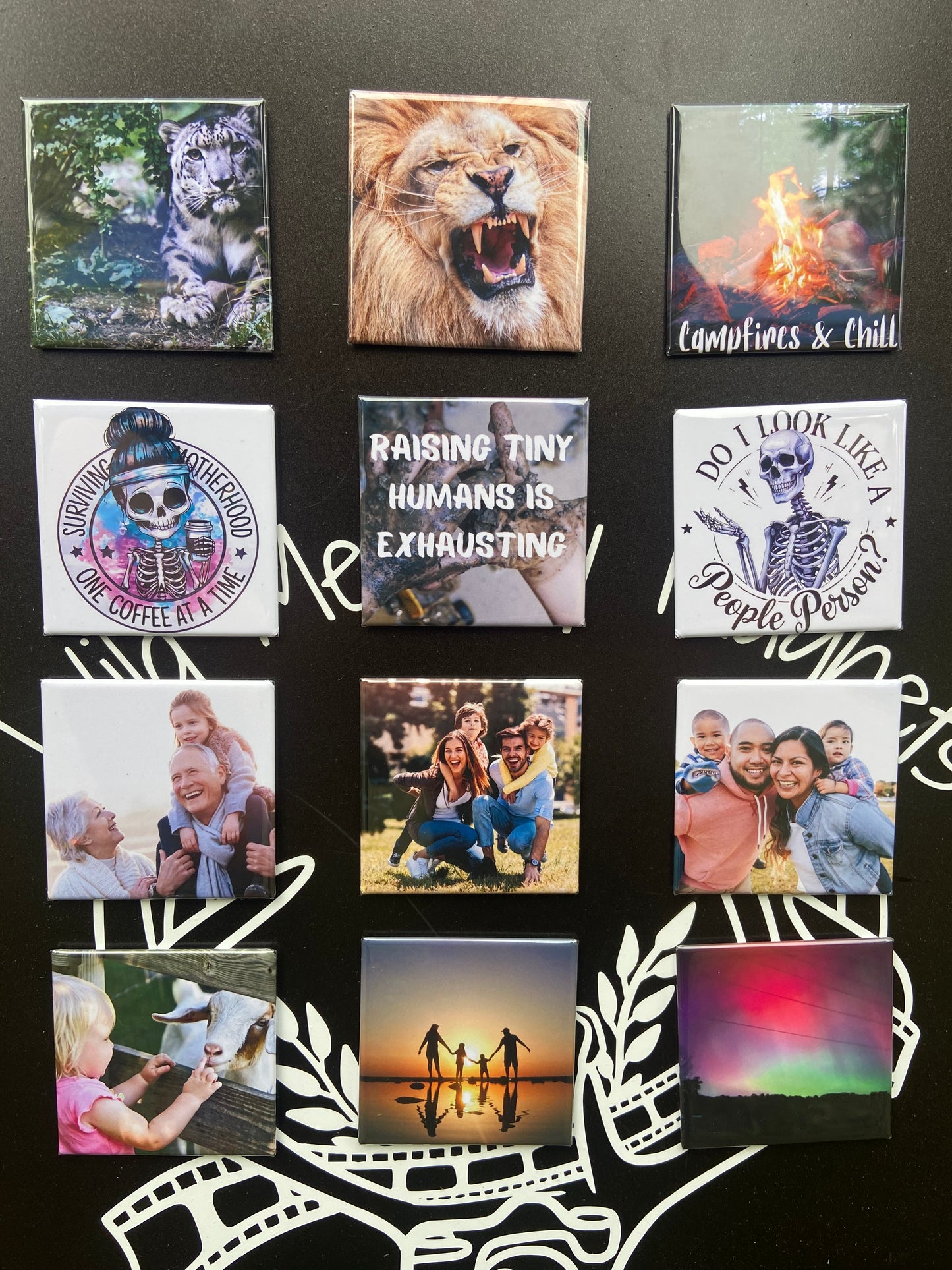 Set of 12 Custom Magnets