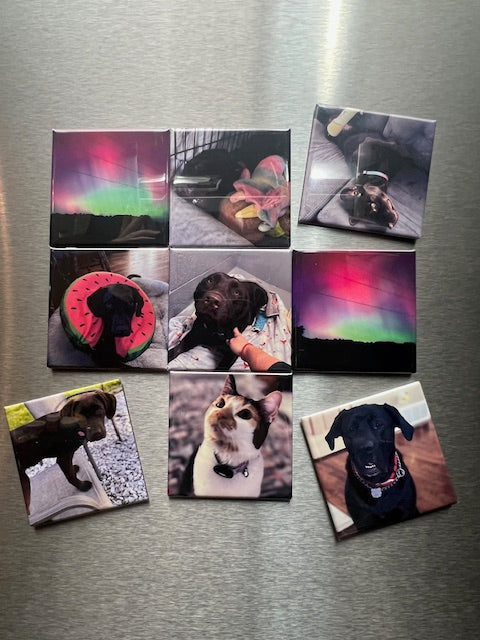 Set of 9 Custom Magnets