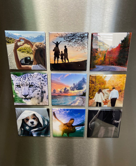 Set of 9 Custom Magnets