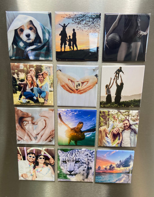 Set of 12 Custom Magnets